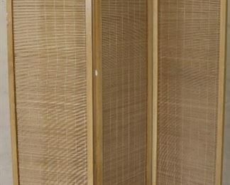 Woven room divider screen