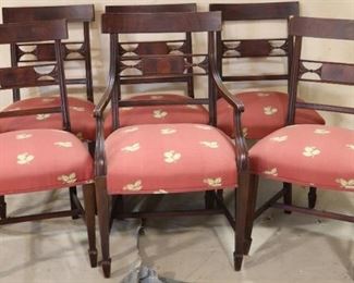 Set mahogany dining chairs