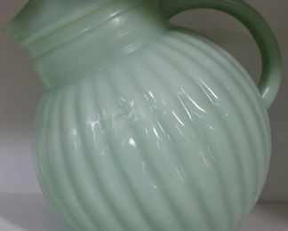 Large Jadeite water pitcher