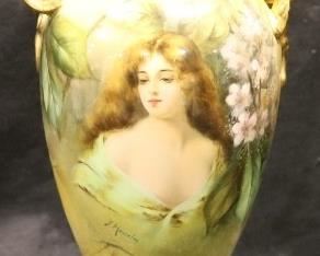 Royal Bonn covered urn