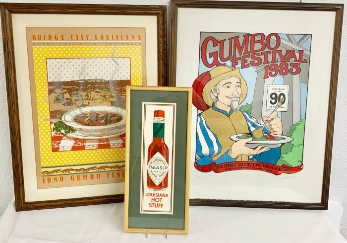 Louisiana Gumbo Festival Posters and Tabasco Picture