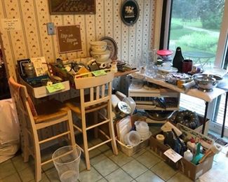 Kitchen Items & Bar Chairs