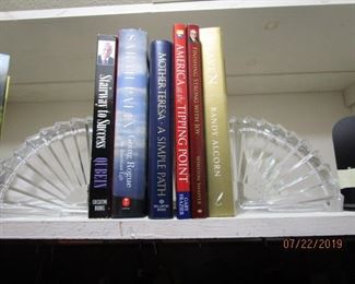 Books - crystal bookends
