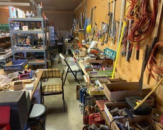 Room shot, north side of shop.  Hundreds of hand tools