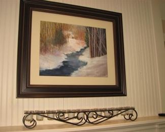 Original oil on canvas, matted and framed by local Barrington artist