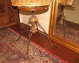 vintage adjustable piano stool