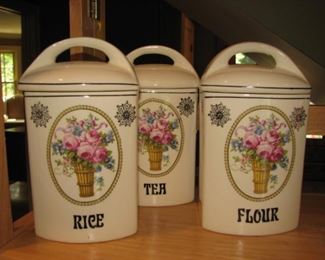 Vintage kitchen canister set