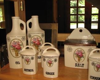 Vintage kitchen canister set