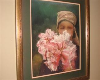 Original watercolor paintings, matted and framed, by a local Barrington artist