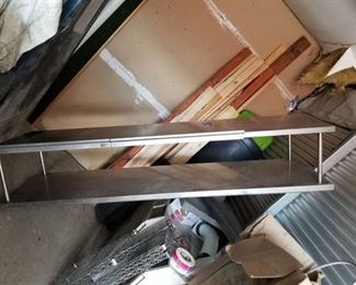 Stainless Steel Overshelf With Ticket Rails