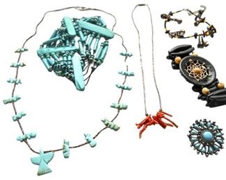 19. Lot Native American Tribal Jewelry TURQUOISE