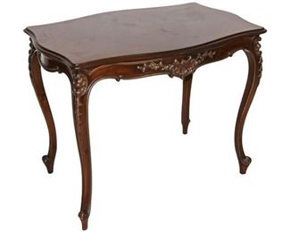45. Carved Mahogany Provincial Style Center Table