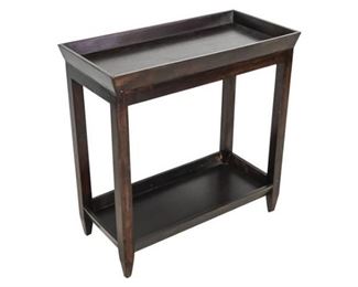 58. Contemporary Modern Ebonized Wood Side Table