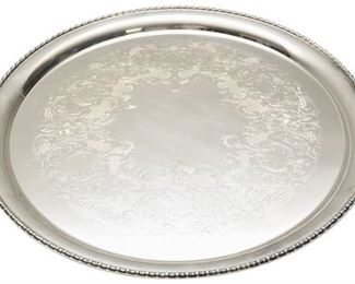 59. Large Silver Plate Tray