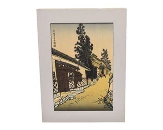 73. Unframed Japanese Woodblock Print