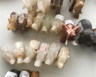 Large Collection of Onyx Elephant 