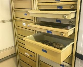 Vintage TI Cabinets, also filled with ROCKS !