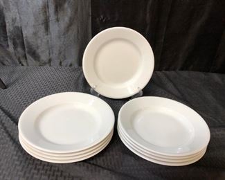 Apilco Porcelain White Soup Plates