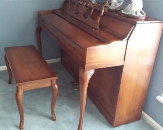PRESALE AVAILABLE on Koehler & Campbell console piano stunning wood no scratches other than small on piano bench seat! Professional piano moving resources available!