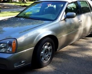 2001 Cadillac Deville miles in 120,000's, cheap transportation, salvaged title, add a quart of oil once every 3 weeks. Not perfect, looks good and low entry to ride asking $1,000 or highest offer:)