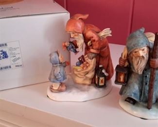 Hummel 1161 "St. Nicholas and Ruprecht" in original box with COA. Like new...no cracks, chips or crazing.