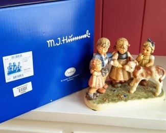 Hummel 2165 "Farm Days" in original box with COA. Like new...no cracks, chips or crazing.