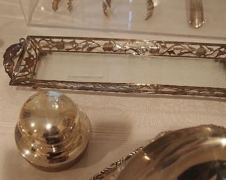 Gorgeous Mexican Sterling Overlay Biscuit Tray