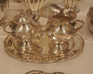 Mexican Sterling Sugar and Creamer