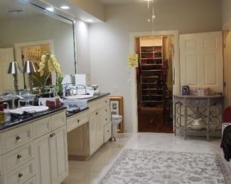 FULL Bathroom--lots vanity items, mirrors, towels, etc., etc.