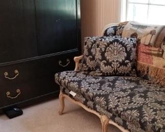 Oriental armoire and cute loveseat
