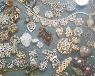 Costume jewelry, lots of BLING