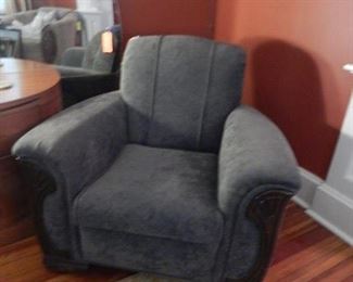Deco style club chair. Excellent condition.