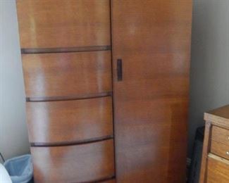 Deco side by side drawers and cedar closet.