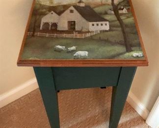 Hand painted side table