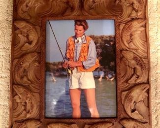 Fishing picture frame