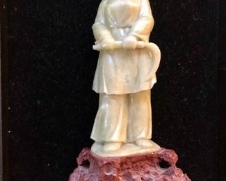 Carved Soapstone Chinese statue