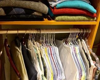 Men's clothing sweaters, shirts, suits, pants and more