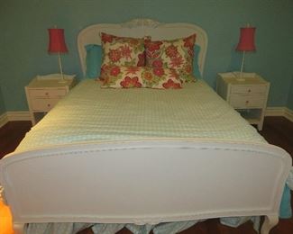 Lilac Arched Headboard Queen Bed
Pottery Barn
All Bedding for sale!