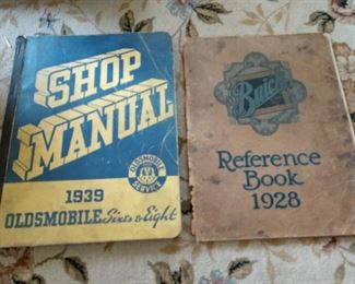 VINTAGE AUTOMOBILE SHOP MANUALS...1939 OLDSMOBILE.....1928 BUICK
