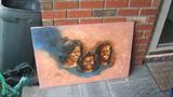 MICHELLE OBAMA ,SASHA AND MELIA OIL PAINTING BY DAN LACEY
THIS IS A ONE OF A KIND OF THE FIRST LADIES