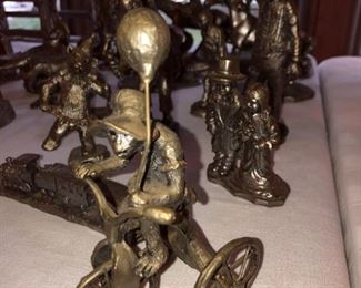 Pewter clowns