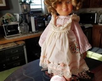 another Shirley Temple Ideal dool, original clothing and looks like it way taken care of my a sweet little girl.
