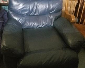 recliner, made of leather