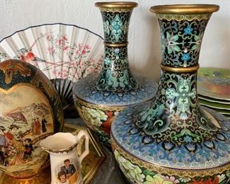 Japanese and Chinese vases