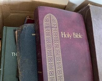 Bibles, family and collections