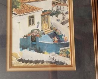 Greece one of three paintings could be purchased separately but best in all three Works of art are purchased as a set