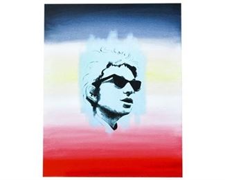 37. Brand, Lois American 21st C., Portrait of Bob Dylan