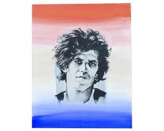 39. Brand, Lois American 21st C., Portrait of Keith Richards