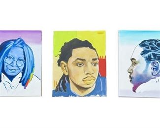 45. Brand, Lois American 21st C., Group Lot of Portraits