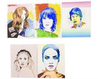 48. Brand, Lois American 21st C., Group Lot of Portraits